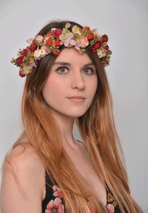 Floral Crown Isabela. Preserved Flowers. Summer