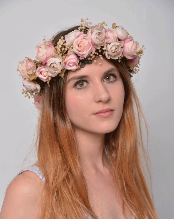 Floral Crown Helena. Preserved Flowers. Romantic