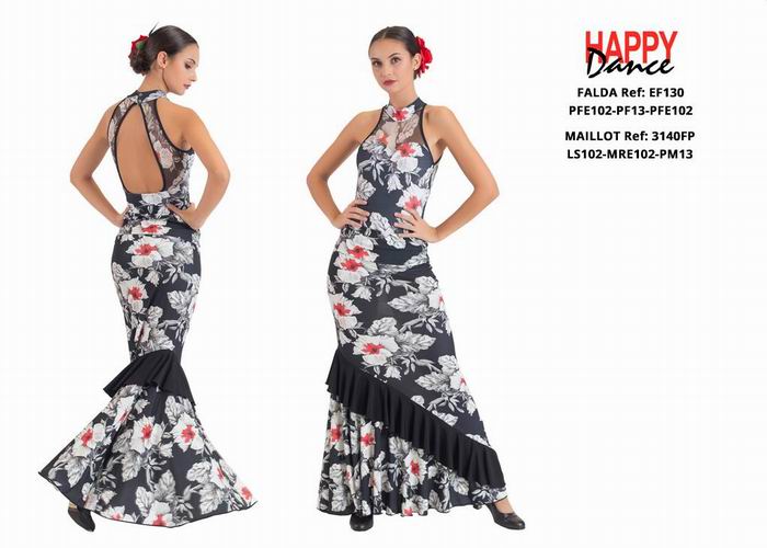 Happy Dance. Faldas de Flamenco para Ensayo y Escenario. Ref. EF130-PFE102-PF13-PFE102