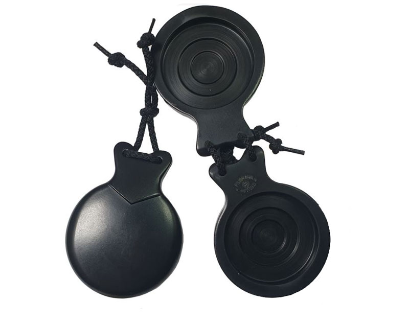 Black Fiberglass Flamenco Castanets: Alegria nº 7. 3 Soundboxes