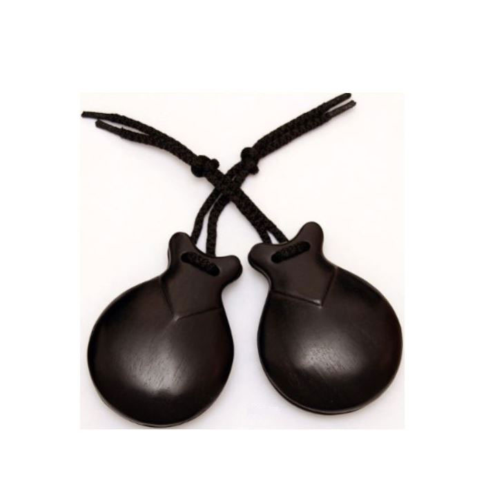 Castanets for flamenco Jale: professional black ebony