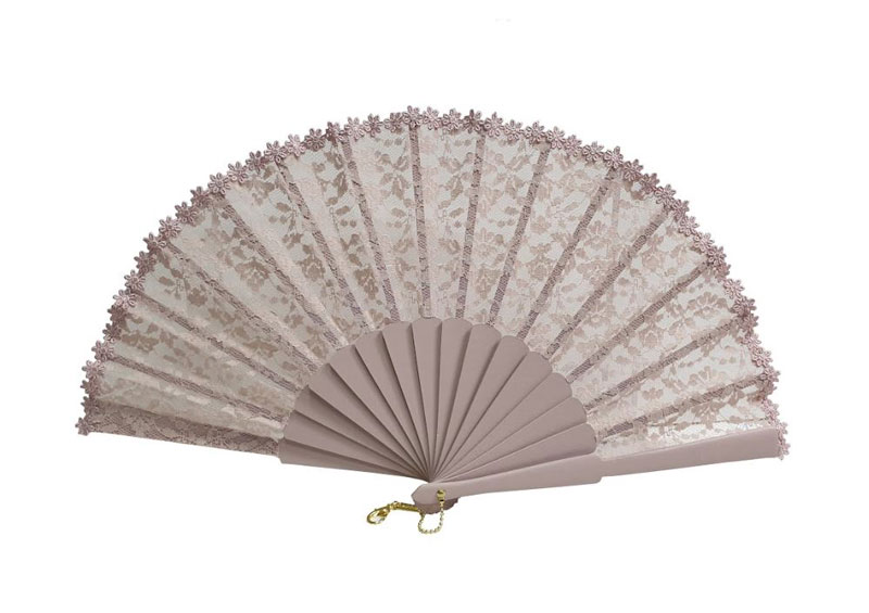 Pale pink Lace Ceremony Fan