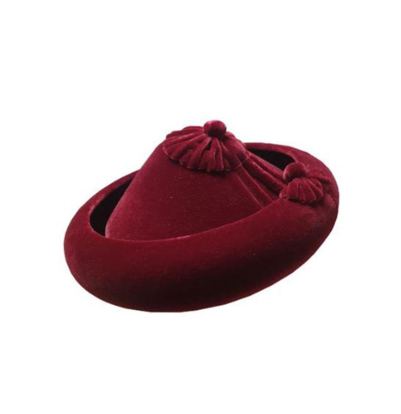 Burgundy Calañés Hat