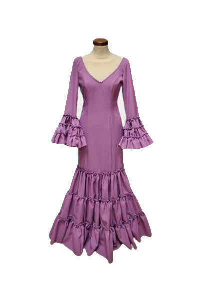 Taille 36. Robes de flamenco Modèle Cordoba. Mauve