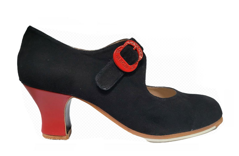 Zapato Flamenco Begoña Cervera. Tablas Hebilla Regia