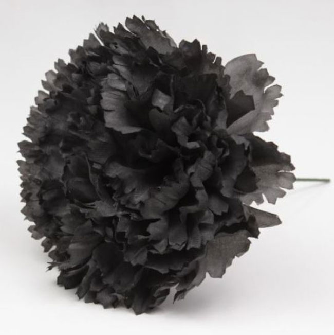 Flamenco Artificial Carnations. Sevilla Model. Black