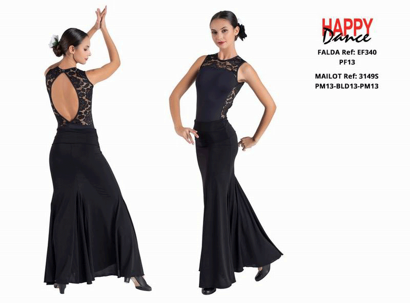 Happy dance. Faldas de Flamenco para Escenario y Ensayo. Ref. EF340PF13