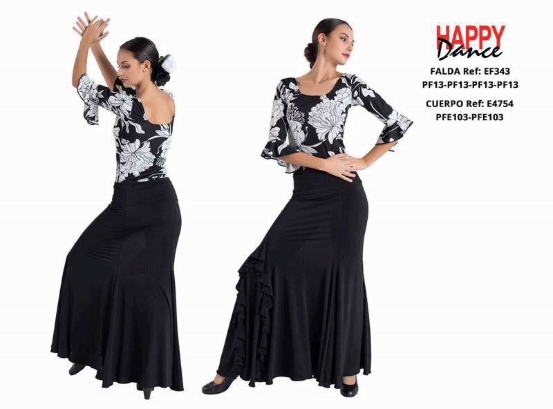 Happy Dance. Jupes de Flamenco pour les Entrainements ou Représentations. Ref. EF343PF13PF13PF13PF13