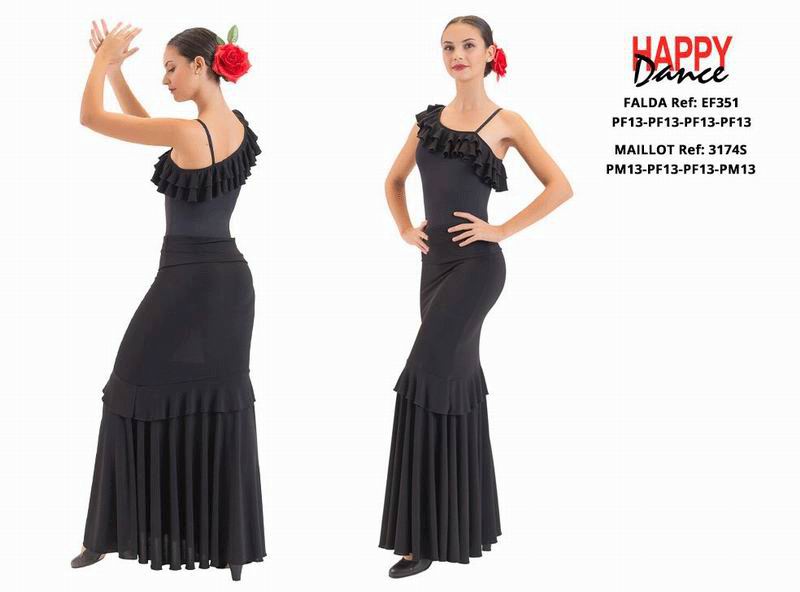 Happy Dance. Jupes de Flamenco pour les Entrainements ou Représentations. Ref. EF3351PF13PF13PF13PF13