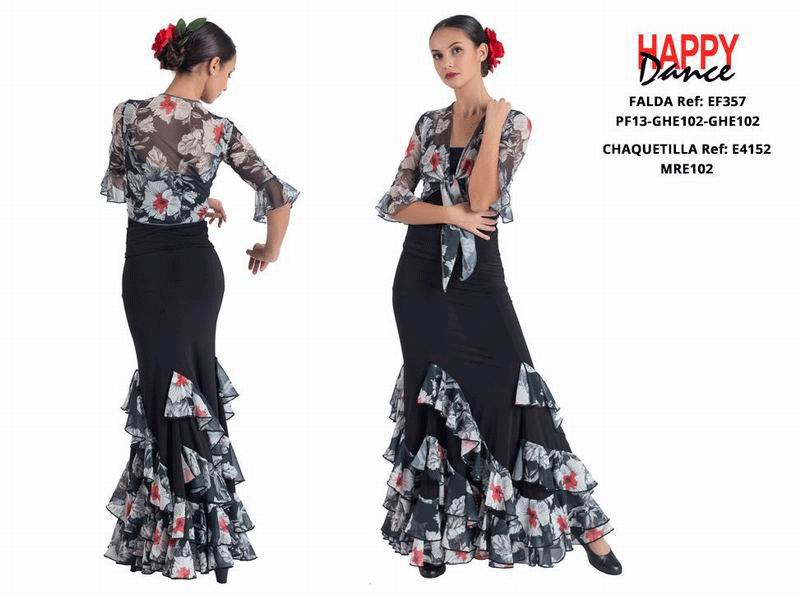 Happy Dance. Jupes de Flamenco pour les Entrainements ou Représentations. Ref. EF357PF13GHE102GHE102