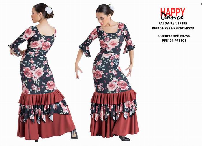 Happy Dance. Jupes de Flamenco pour les Entrainements ou Représentations. Ref. EF195PFE101PS23PFE101PS23