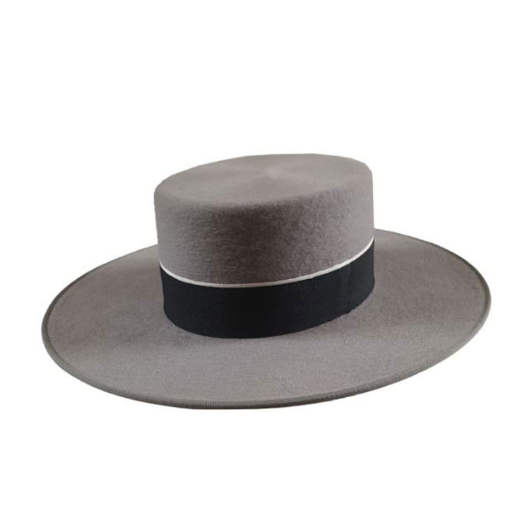 Chapeau Sevillano en laine. Gris