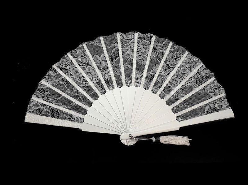 Special Bride Fan. White. Ref. 1384BCO