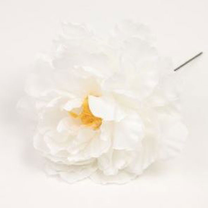 Peony Valencia. Flamenco Flowers. White. 12cm.