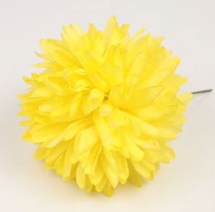 Flor Flamenca Mum. Amarillo.12cm