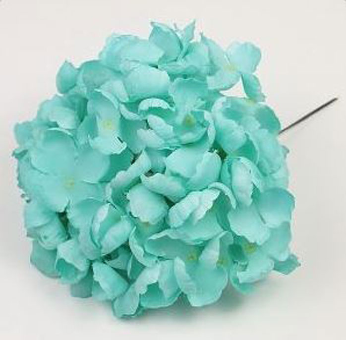 Hydrangeas Londres. Flamenco Flowers for Hair. Sea Water. 20cm.