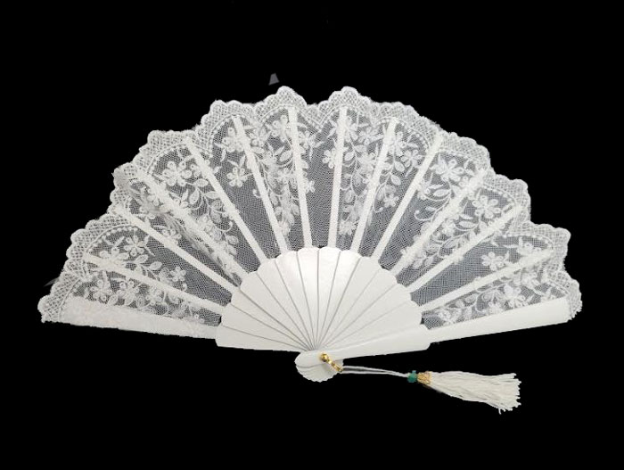 White Small Fan for Bride. Ref. 1670