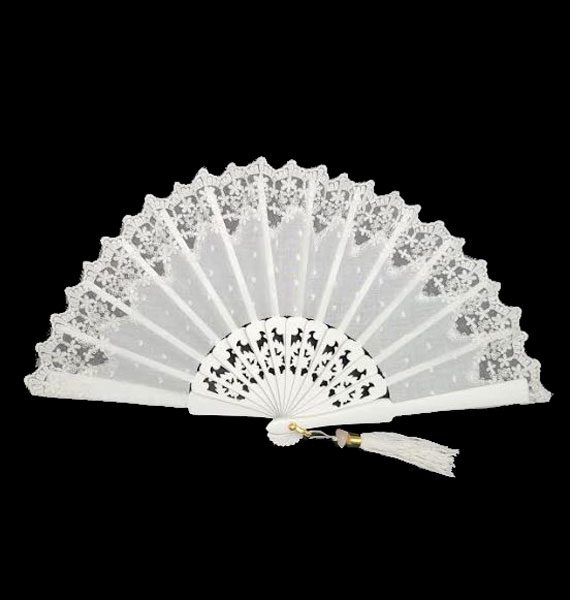 Economical Bridal Fan Online. Bobbin lace