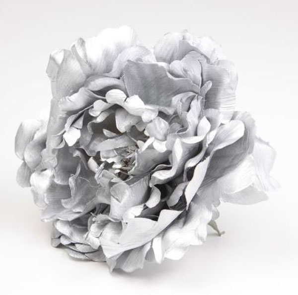 Peony Feria. Flamenco flowers. Silver. 11cm