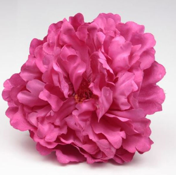 Flor Peonía Grande París Color Fucsia RS73. 16cm