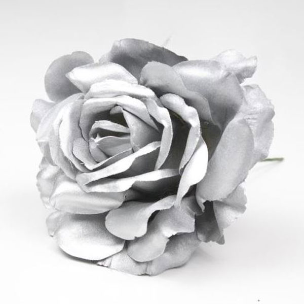 Petite rose de Cadix. 10cm. Argent