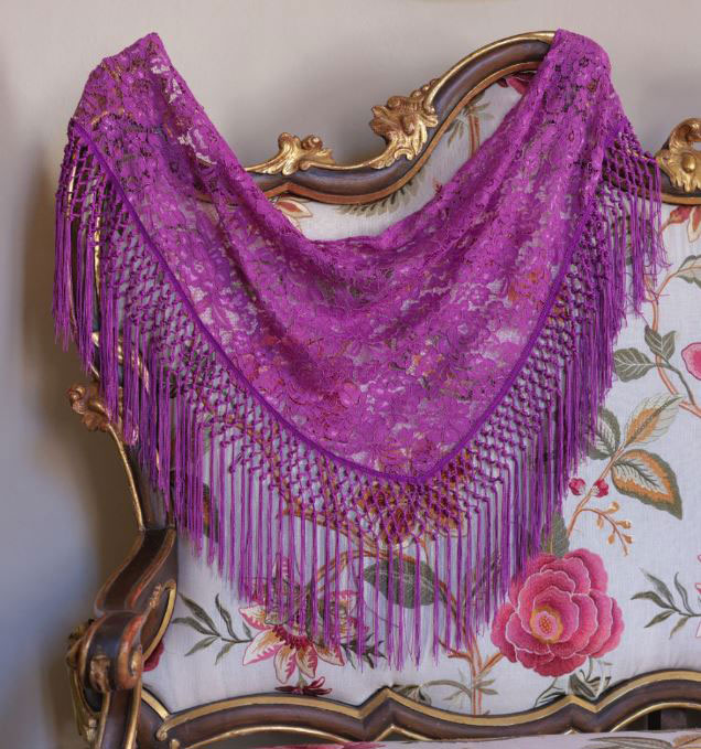 Bougainvillea Lace Shawl