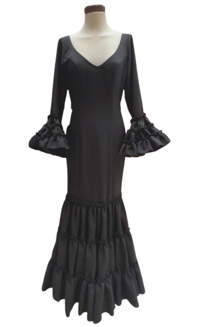 Taille 36. Robes de flamenco Modèle Cordoba. Noir