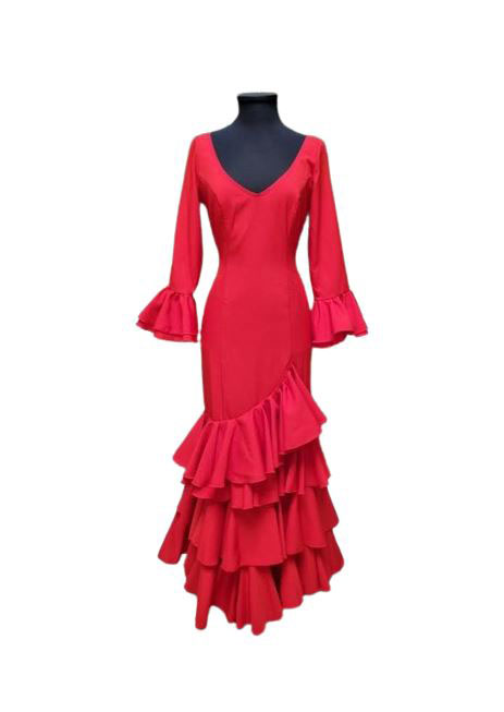 Taille 48. Robe Flamenco Modèle Lolita. Rouge