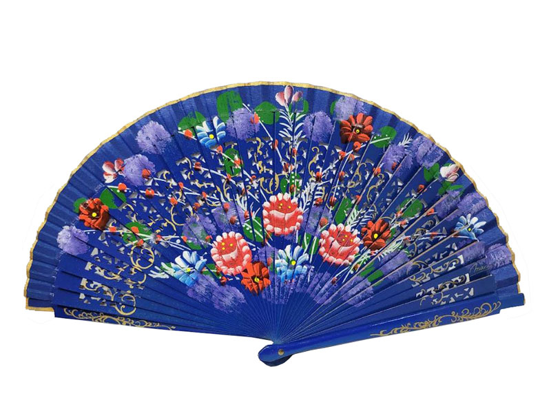 Fretwork Fan and Painted by Two Faces. ref 1157