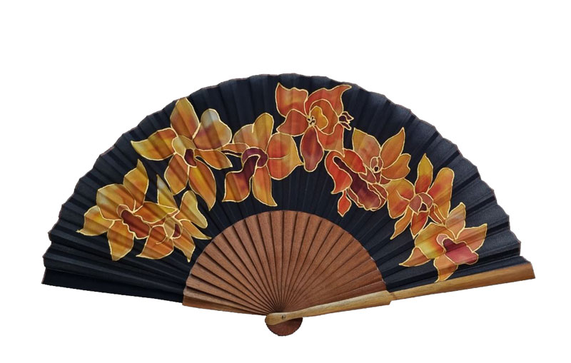 Hand painted Silk Fan- MA22