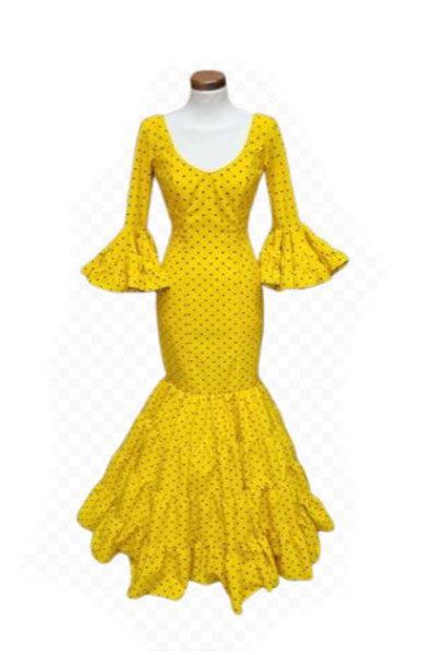 Taille 36. Robe Flamenca. Mod. Eva Amarillo