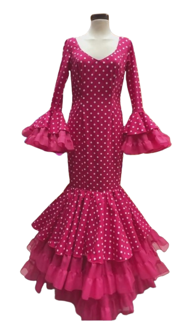 Size 38. Flamenco Dress. Mod.  Victoria Fucsia