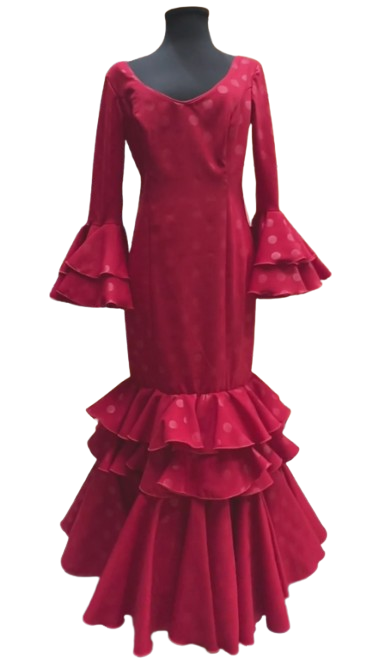 Size 46. Ruffles Costume for Fair. Mod. Poema Rojo