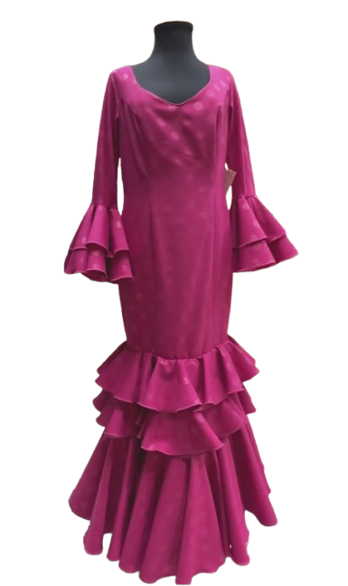 Size 46. Flamenco Dress. Mod. Poema Fucsia