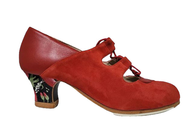 Zapato Flamenco Begoña Cervera. Floreo