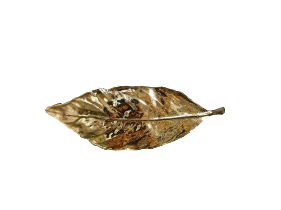 Broche pour Petit Châle. Feuille D'or