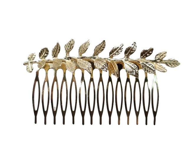 Combs for Flamenca. Golden Branch with Leaves