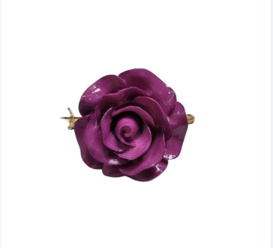 Broche en Résine en Forme de Rose pour votre Châle. Bougainvillée