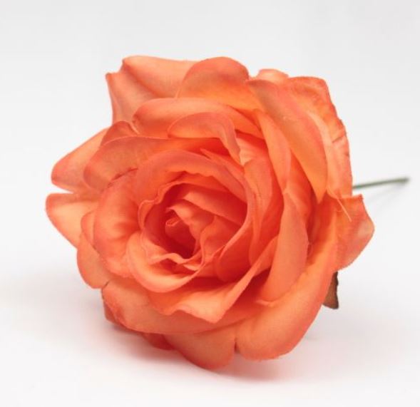 Mini Rose Granada. 7cm. Orange Foncé