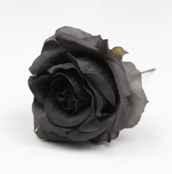 Mini Rosa Granada. 7cm. Negra