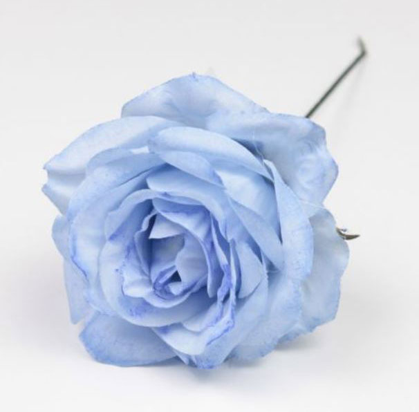 Mini Rosa Granada. 7cm. Azul Claro