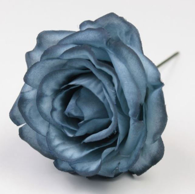 Mini Granada Rose. 7cm. Steel Blue