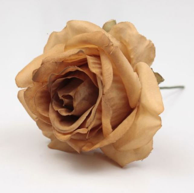 Mini Granada Rose. 7cm. Mustard