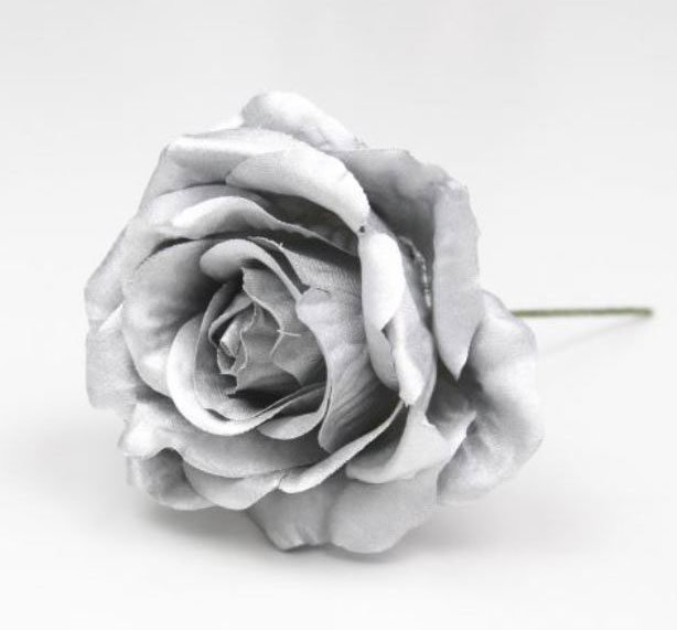 Mini Rose Granada. 7cm. Argent