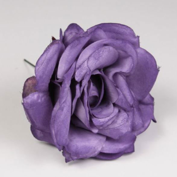 Rosa Toledo. Flor Flamenca Morado. 13cm