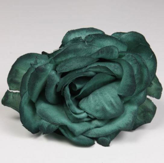 Rosa Toledo. Green Flamenco Flower. 13cm.