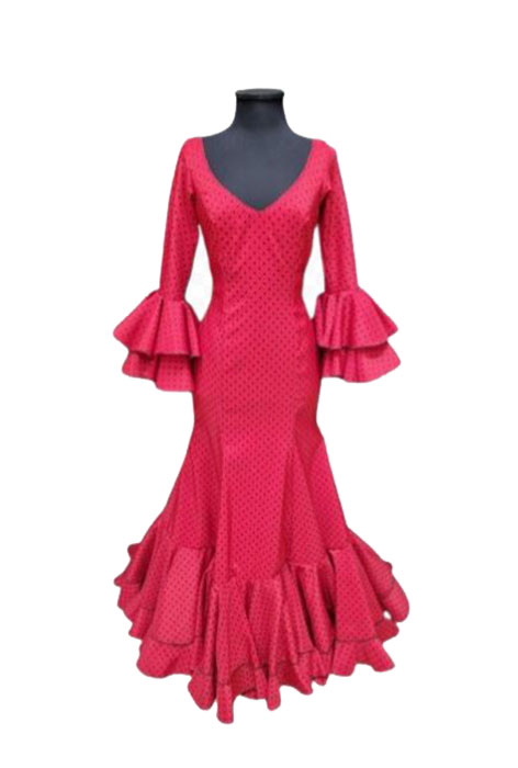 T 40. Flamenco dresses. Lirio Rojo Lunar Negro