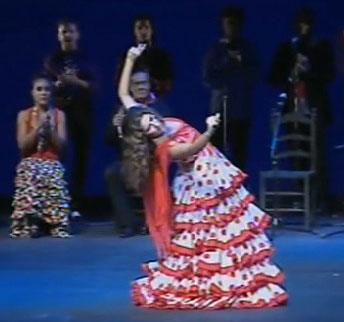 La cantaora Estrella Morente fue ovacionada la noche del domingo en la Bienal de Flamenco de Sevilla durante el estreno absoluto de 'Estrella de Granada'