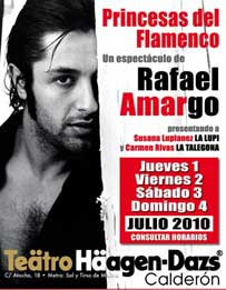 El bailaor granadino Rafael Amargo presenta hasta el 4 de julio en el Teatro Hägen Dazs-Calderón de Madrid su espectáculo 'Princesas del Flamenco'