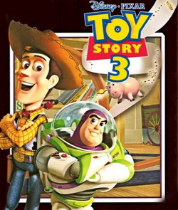 Cartel de Toy Story 3 con Andy y Buzz Lightyear